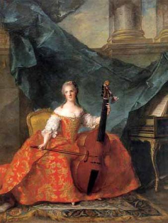 Jean Marc Nattier Madame Henriette playing the Gamba